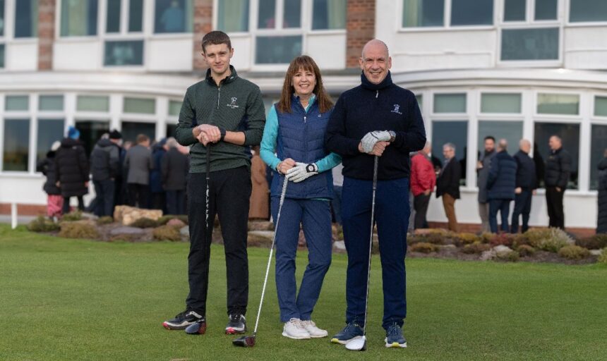 Hillside Golf Club are medal sponsors for this year's Star Trekk night walk in Southport for Queenscourt Hospice. Captains Rob McKee and Anita Scanlan and Junior Captain James Platt have all chosen to support Queenscourt Hospice as their Charity of the Year