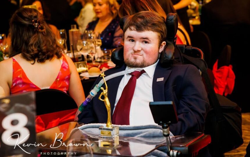 Noah Cunningham has won a Sefton Young Sportsperson of The Year title sponsored by Merseyrail at the 2026 Grand Pride Of Sefton Awards. Photo by Kevin Brown Photography