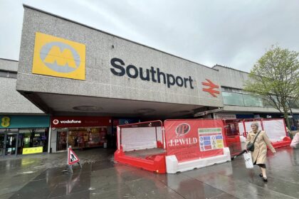 Construction work is taking place to improve Southport Train Station. Photo by Andrew Brown Stand Up For Southport