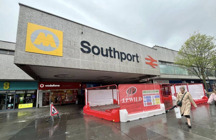 Construction work is taking place to improve Southport Train Station. Photo by Andrew Brown Stand Up For Southport