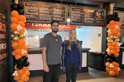 The new Tikka Bros food outlet owned by Sabah Ghaus (pictured) has opened at Southport Market. Photo by Andrew Brown Stand Up For Southport