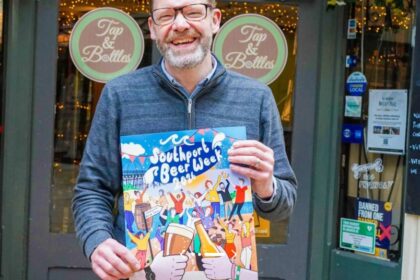 Julian Burgess at the Tap and Bottles in Cambridge Arcade in Southport. Photo by Bertie Cunningham Southport BID