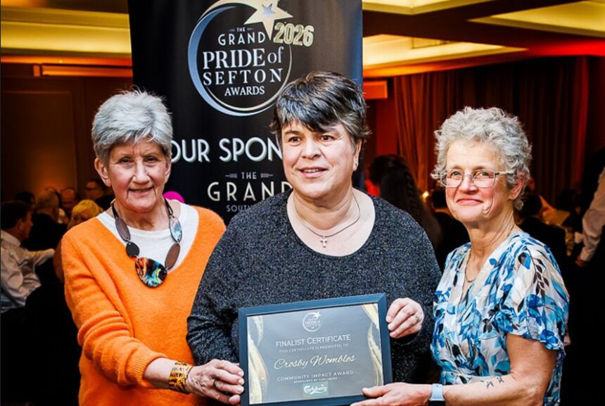 The Crosby Wombles were applauded as a Finalist for the Sefton Community Impact Award sponsored by Carlsberg at the Grand Pride Of Sefron Awards. Photo by Kevin Brown Photography