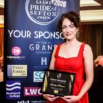 Emmy Porter was honoured as a Finalist in the Sefton Arts Award sponsored by Fitton Estates at the 2026 Grand Pride Of Sefton Awards at The Grand in Southport. Photo by Kevin Brown Photography