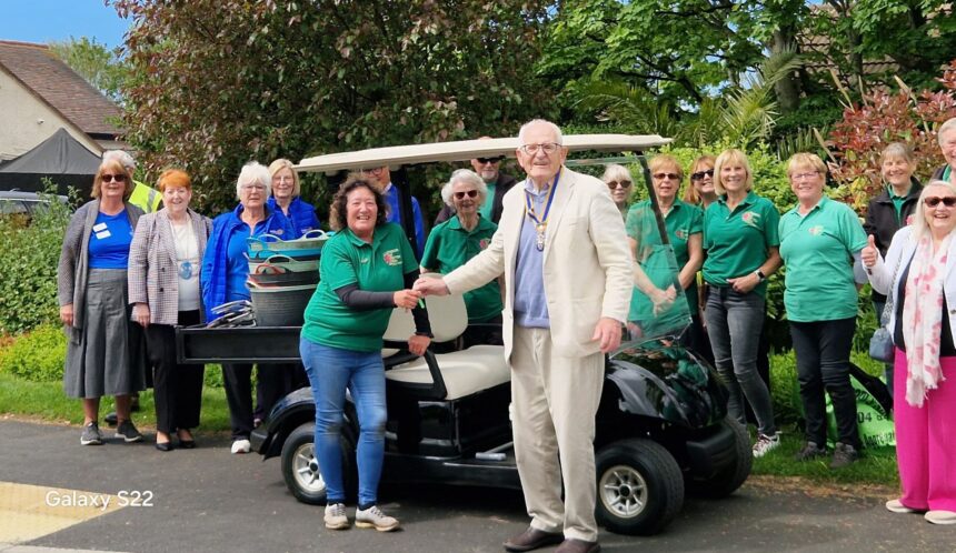 The Friends Of Rotten Row and Southport Rotary have worked together to raise funds for Florry 2, a new tool transportation cart to support their work maintaining Rotten Row in Southport