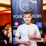 Harrison Dale won the Sefton Child Of Courage Award sponsored by Cooper Parry accountants at the 2026 Grand Pride of Sefton Awards. Photo by Kevin Brown Photography