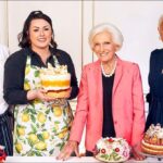 Jemma Melvin (second left) won the Platinum Pudding competition on BBC One