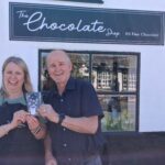 Jo Swinden and Simon Shrouder at The Chocolate Shop in Churchtown in Southport