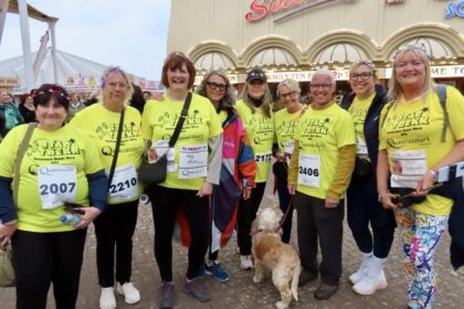 Supporters took part in the 2026 Star Trekk walk for Queenscourt Hospice. Photo by Andrew Brown Stand Up For Southport