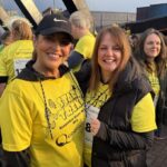 Judith Royden and Caroline Farrington at the Star Trekk walk in Southport for Queenscourt Hospice