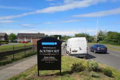 New signs have appeared in Southport declaring 'Sefton Council welcomes you to Southport', adding 'Britain in Bloom Champion of Champions'