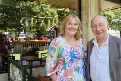 Jane Clare and Peter Elson will present Fizz and Ships at The Grand in Southport. Photo by Andrew Brown Stand Up For Southport
