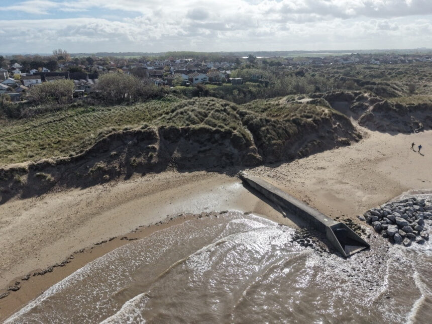 Emergency coastal protection works will take place at Hightown Beach