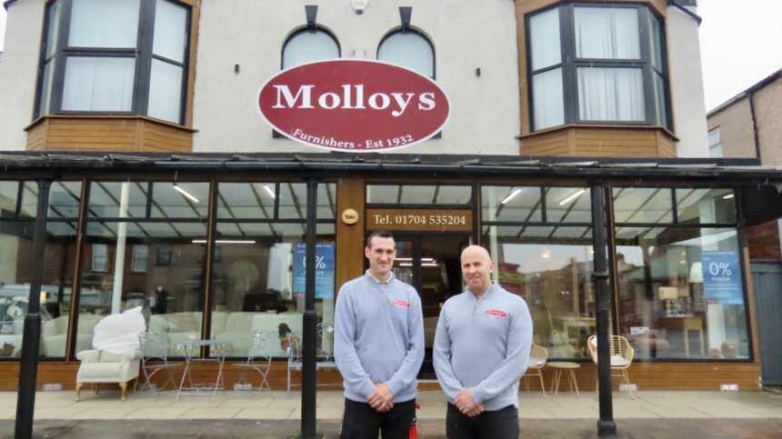 Chris and Pete Molloy at Molloys Furnishers in Southport. Photo by Andrew Brown Stand Up For Southport
