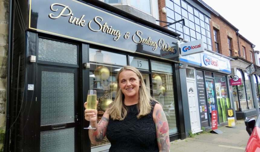 The Pink String and Sealing Wax shop co-owned by Helen Chadwick has opened on Union Street in Southport. Photo by Andrew Brown Stand Up For Southport
