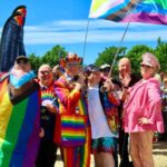 People enjoy the Sefton Pride event in Southport. Photo by Andrew Brown Stand Up For Southport