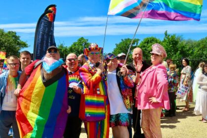 People enjoy the Sefton Pride event in Southport. Photo by Andrew Brown Stand Up For Southport