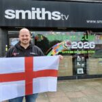 Smiths TV Managing Director Mark Wright is running a promotion called England Score You Score!during the 2026 World Cup. Photo by Andrew Brown Stand Up For Southport