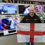 Smiths TV Managing Director Mark Wright is running a promotion called England Score You Score!during the 2026 World Cup. Photo by Andrew Brown Stand Up For Southport