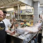 Volare restaurant in Southport has landed a 61 kilo swordfish. Photo by Andrew Brown Stand Up For Southport