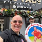 Tik Taco is the catering partner and a sponsor at Southport Comedy Festival. Festival Director Brendan Riley with Tik Taco owner Anyhony Greenland. Photo by Andrew Brown Stand Up For Southport