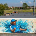 A new mural of Southport golfer Tommy Fleetwood has been created at Southport and Birkdale Sports Club in Southport. The mural has been created by Paul Curtis Artwork and has been commissioned by Scottsdale Golf. Photo by Angus Matheson of Wainwright & Matheson Photography