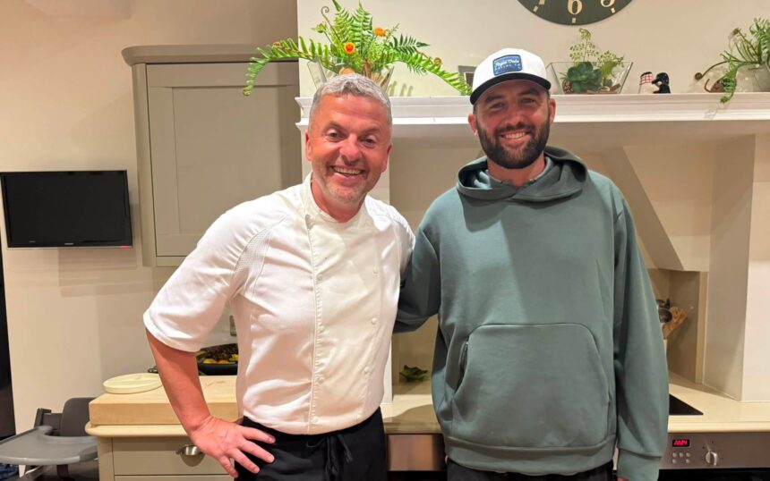 Southport chef Chris Stead the owner of The Ready Steady Chef has enjoyed The 154th Open Golf tournament at Royal Birkdale where he cooked for golfers including Scottie Scheffler (pictured)