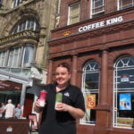 Coffee King has successfully introduced an exciting new drinks concept to the Southport market, bringing fresh-to-order can-sealing technology to its Lord Street location. Southport Coffee King Manager Caroline Bimpson. Photo by Andrew Brown Stand Up For Southport