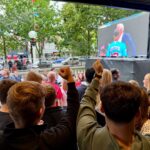 Fans enjoy watching England in the World Cup at The Grand Southport. Photo by Andrew Brown Stand Up For Southport