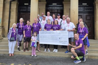 A group of Southport Freemasons walked from Liverpool to Southport to raise £42,000 for Queenscourt Hospice