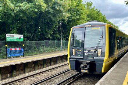 A Merseyrail train at HillsideTrain Station in Southport. Photo by Andrew Brown Stand Up For Southport