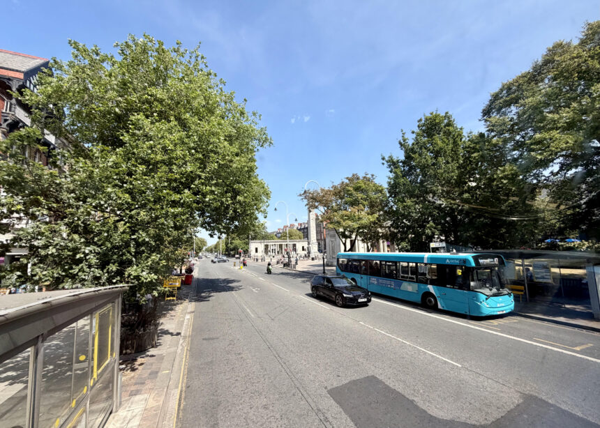 A scenic photo of Lord Street in Southport. Photo by Andrew Brown Stand Up For Southport
