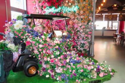 Southport Market has created a golf theme for The Open as it stages the Market Quarter Festival. Photo by Andrew Brown Stand Up For Southport