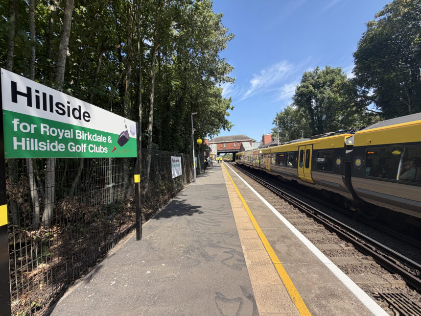 A Merseyrail train at Hillside Railway Station in Southport. Photo by Andrew Brown Stand Up For Southport