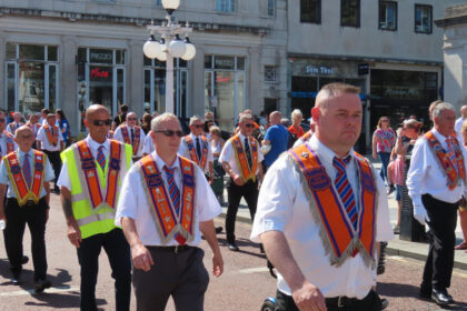 The annual Orange Lodge Parade in Southport. Photo by Andrew Brown Stanjd Up For Southport