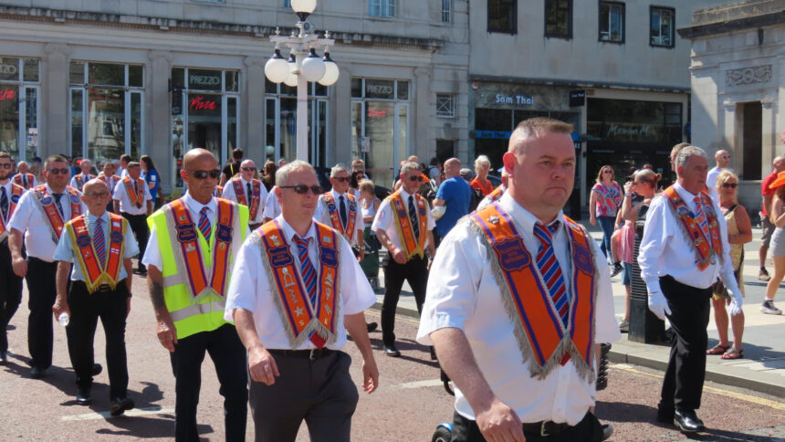 The annual Orange Lodge Parade in Southport. Photo by Andrew Brown Stanjd Up For Southport