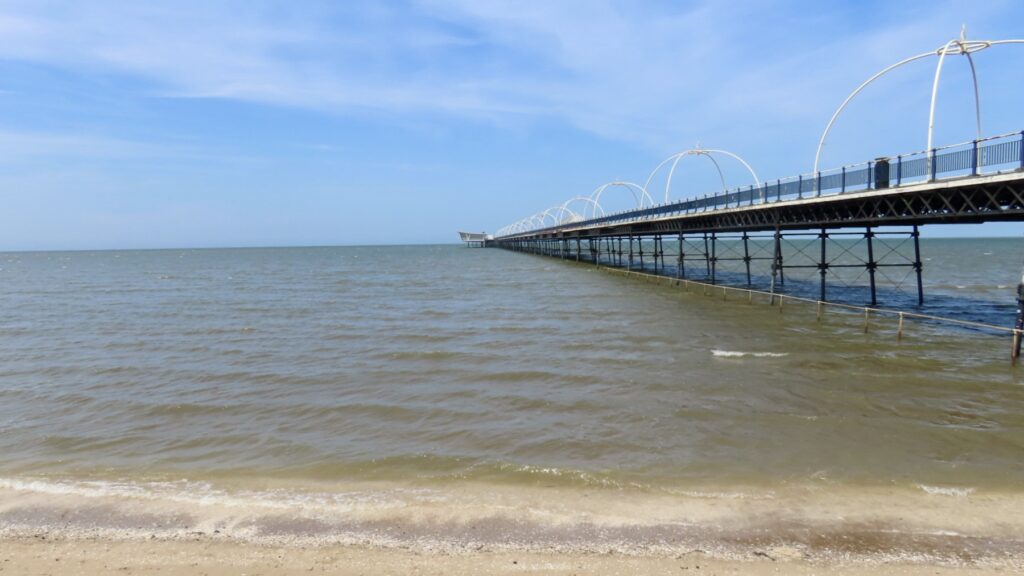 A scenic picture of Southport Beach and Southport Pier. Photo by Andrew Brown Stand Up For Southport