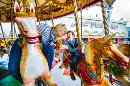 The Liverpool City Region Destination Partnership has launched the Summer Starts Here campaign to showcase the region as one of the UKs best-value destinations for family breaks this summer. Places to visit include Silcock's Carousel and Silcock's Funland in Southport. Photo by Liverpool City Region Destination Partnership
