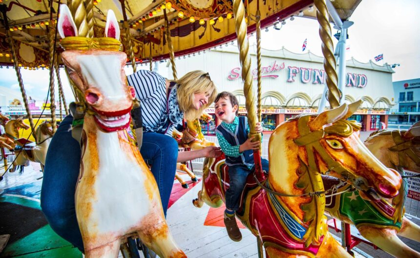 The Liverpool City Region Destination Partnership has launched the Summer Starts Here campaign to showcase the region as one of the UKs best-value destinations for family breaks this summer. Places to visit include Silcock's Carousel and Silcock's Funland in Southport. Photo by Liverpool City Region Destination Partnership