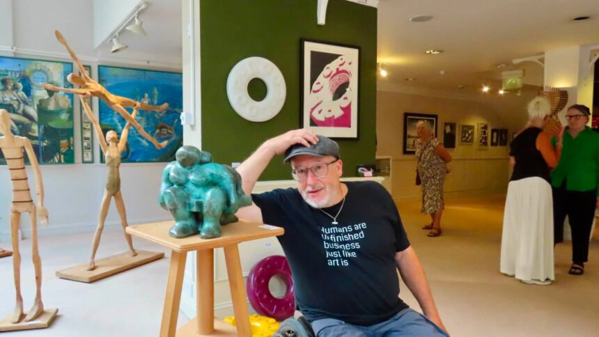 The Wayfarers Contemporary Art Fair takes place inside Wayfarers Arcade on Lord Street in Southport town centre this Friday and Saturday (18th and 19th July 2026). Photo by Andrew Brown Stand Up For Southport