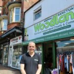 The Woodlands Animal Sanctuary community hub is operating on Eastbank Street in Southport. Retail assistant Marc Lewis. Photo by Andrew Brown Stand Up For Southport