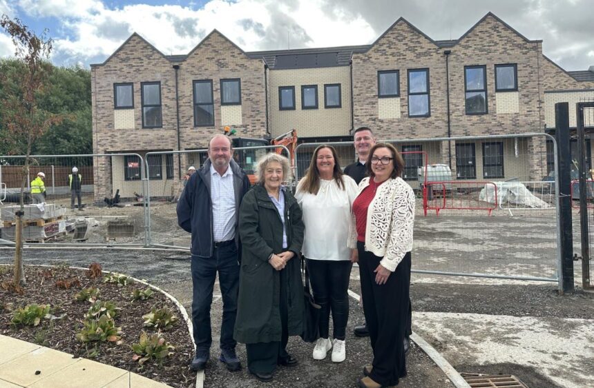 Sefton Council leaders visit the site of the new Ainsdale Extra Care facility