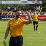 Players include: This City Is Ours star James Nelson-Joyce at the Southport FC Charity match. Photo by Zack Downey