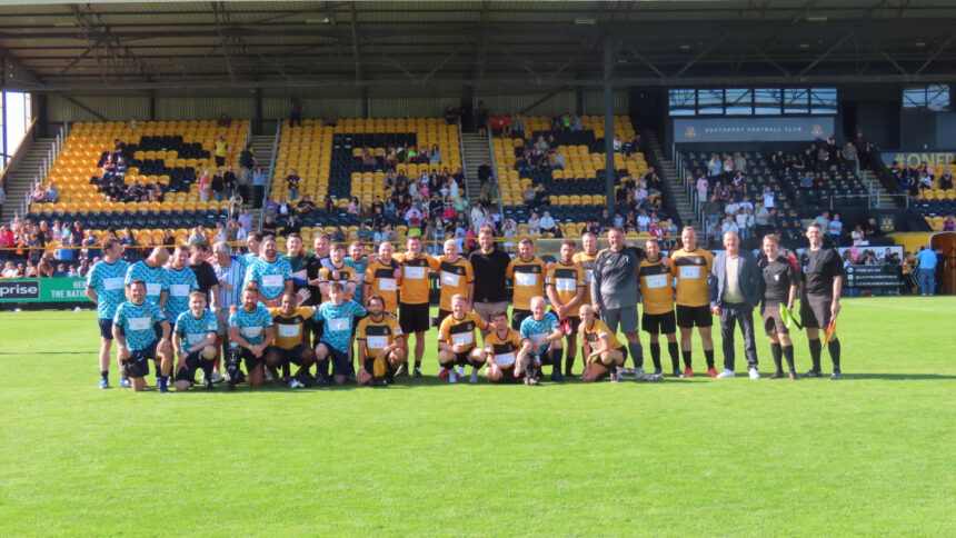 The Charity Match at Southport Football Club. Photo by Andrew Brown Stand Up For Southport
