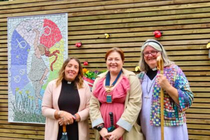 Elsie's Place has opened in Ainsdale in Southport. Reverend Jackie Vasquez (left) with Mayor of Sefton Cllr Jen Corcoran (centre) and Bishop of Liverpool Ruth Worsley (right). Photo by Andrew Brown Stand Up For Southport