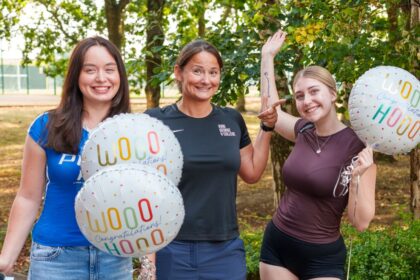 Students at KGV Sixth Form College in Southport celebrated receiving their A Level, T Level and Level 3 Vocational Qualification results