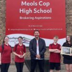 Liam Howard, who won the Sefton Courage Award sponsored by EFT Group at the Grand Pride Of Sefton Awards, spoke to pupils at Meols Cop High School in Southport