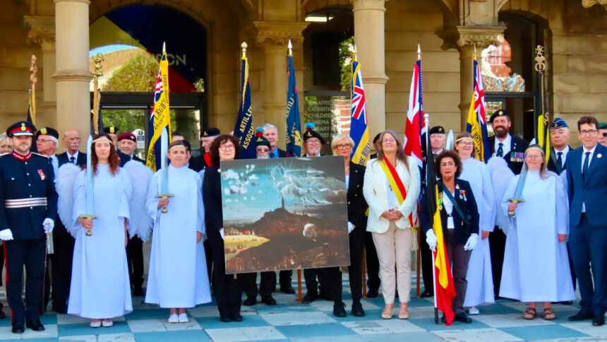 The Battle Of Mons commemoration in Southport. Photo by Andrew Brown Stand Up For Southport