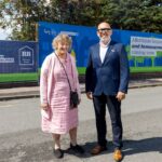 Cllr Paulette Lappin, Cabinet Member for Regeneration and Skills and James Flannery, Operations Director at