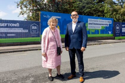 Cllr Paulette Lappin, Cabinet Member for Regeneration and Skills and James Flannery, Operations Director at